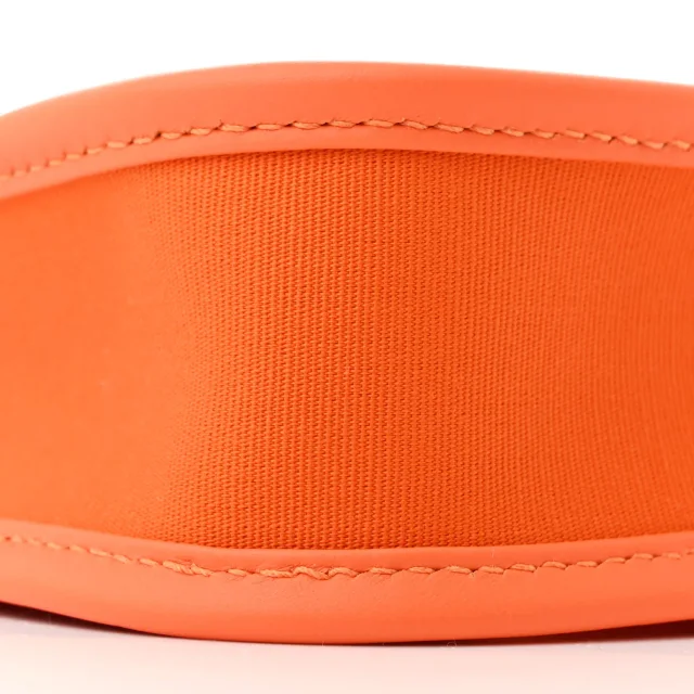 Hermès Toile Officier Swift Neo Evelyne TPM Feu Jaune D'Or Orange Minium in Orange Swift leather from FASHIONPHILE, photo 9 of 11