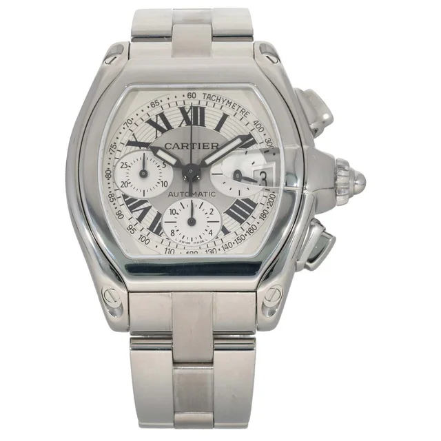 Cartier Roadster W62006X6 43mm Stainless Steel Watch from H&T