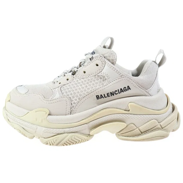 Balenciaga Triple S Low-Top Sneakers Ivory in White from The Reluxe
