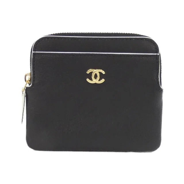 Chanel Coin Case Coin Purse Black in Black from The Reluxe