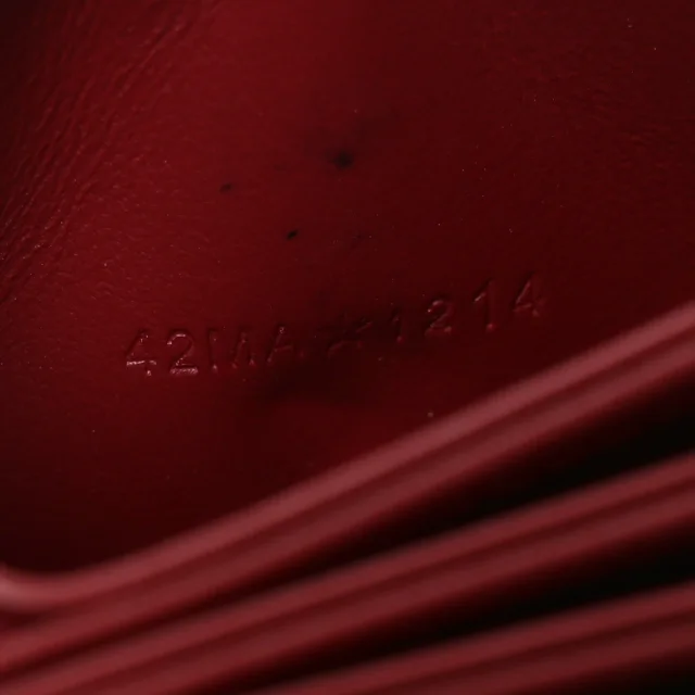 Patent Cannage Lady Dior 5-Gusset Card Holder Scarlet in Red Patent leather from FASHIONPHILE, photo 7 of 8