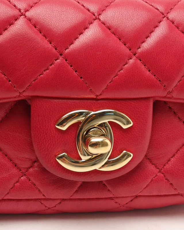 Chanel Mini Valentine Charms Flap Bag in Leather from A Retro Tale, photo 6 of 12