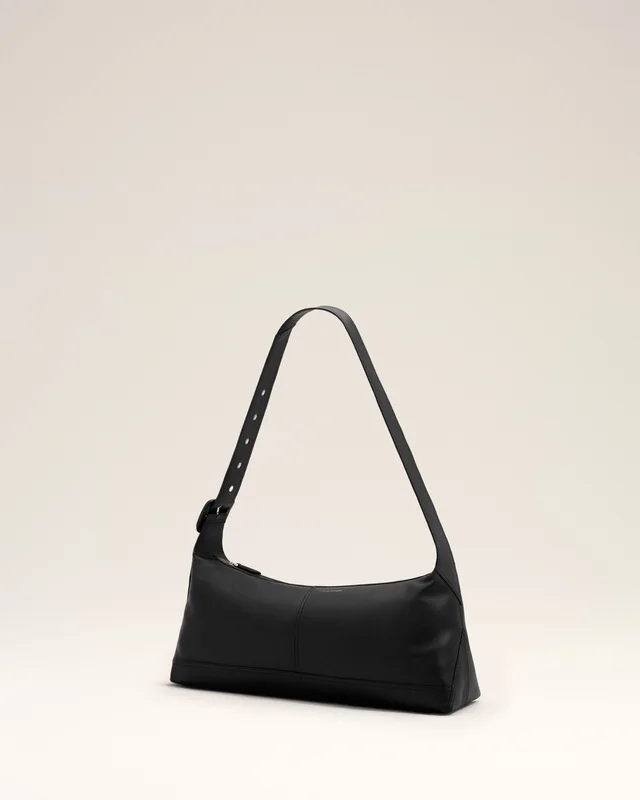 Ami Paris Small black taurillon leather Etienne crossbody bag, photo 2 of 6 from SENSER