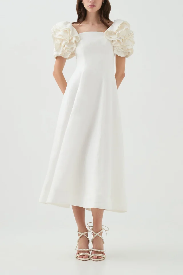 AJE Twyla Midi Dress in White from Aje, photo 1 of 1