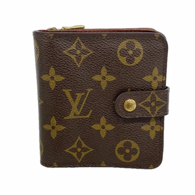 Louis Vuitton Wallet Monogram Compact Zip Brown in Brown from The Reluxe