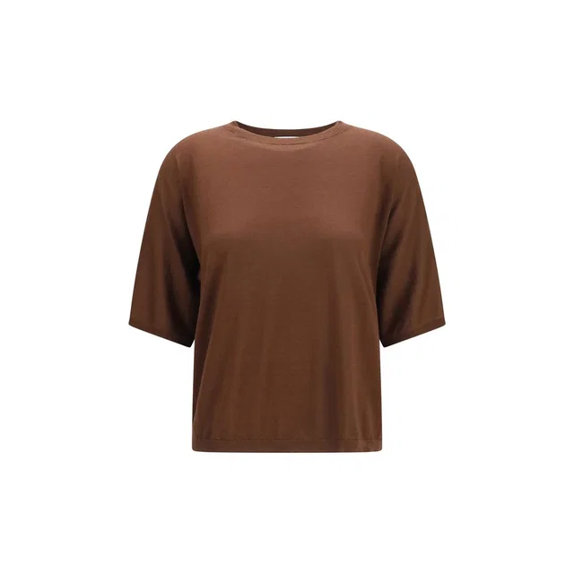 Brunello Cucinelli Brown Cashmere Sweatshirt in Brown Cashmere from HEWI