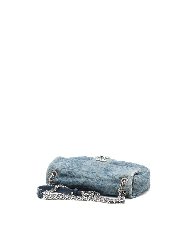 Chanel 2012 Denim Camellia Medium Flap Bag in Denim from A Retro Tale, photo 4 of 12