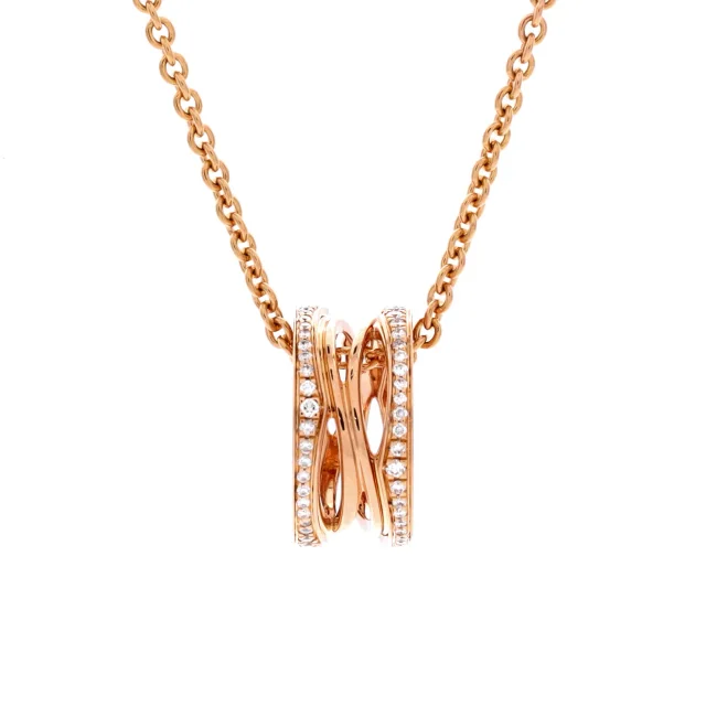 Bvlgari B.Zero1 Open Design Legend Zaha Hadid Pendant Necklace in gold from Rebag