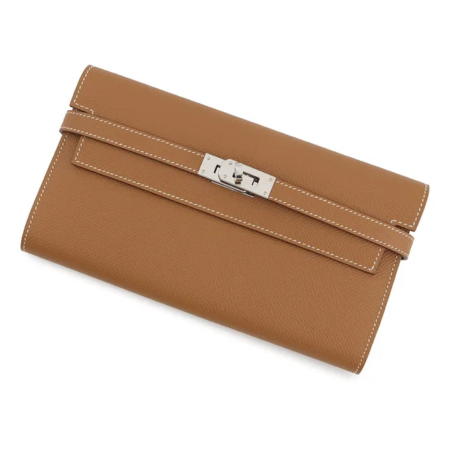 Hermès Kelly Wallet Long Gold Epsom in Gold Epsom leather from GALLERY RARE