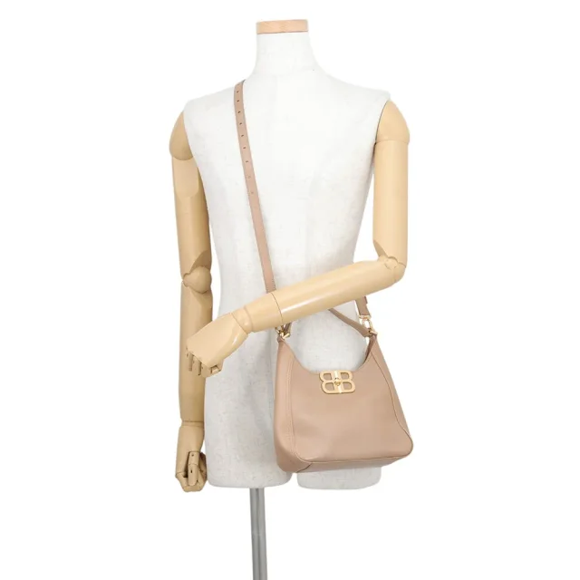 Balenciaga BB Soft Hobo Bag Beige8019282ABEC2621 Calf Leather Size Small in Calfskin from GALLERY RARE, photo 5 of 16
