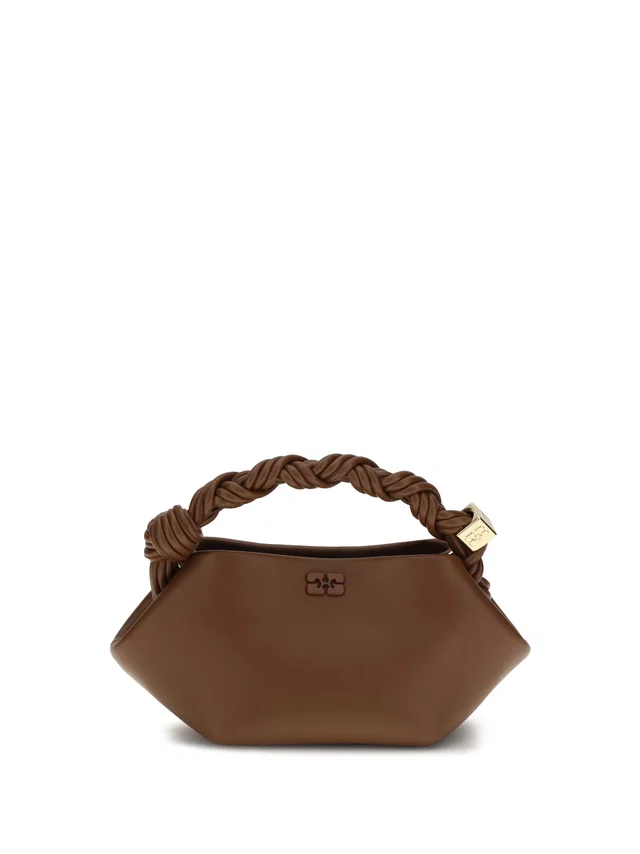 GANNI Bou Shoulder Bag — Brown in Brown Leather from HEWI