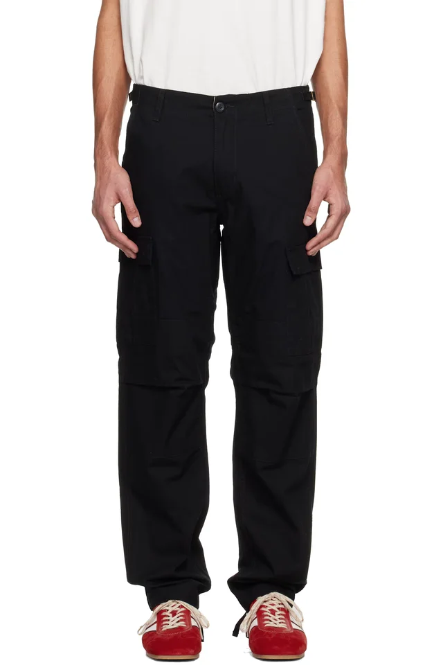 Carhartt Work In Progress Black Aviation Cargo Pants, image 1 of 1 from SSENSE