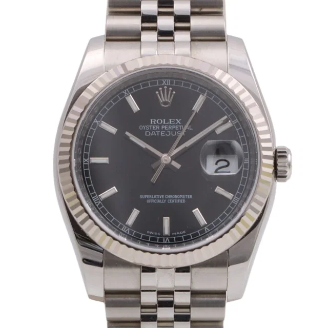 Rolex Datejust 36mm 116234 Automatic Black, c. 2007-2008 in Black from VINTAGE QOO TOKYO