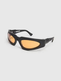 Kuboraum Berlin Mask-style sunglasses in 0% Acetate, photo 2 of 5 from LUISAVIAROMA