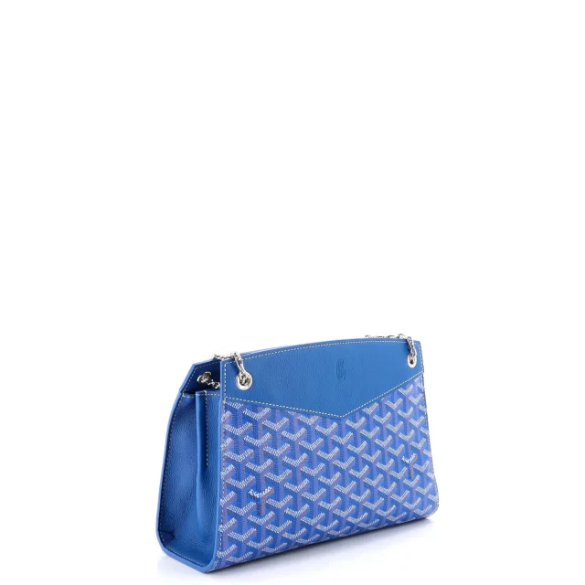 Goyard Structured Rouette Chain Shoulder Bag Coated Canvas PM in blue Coated canvas from Rebag, photo 2 of 6
