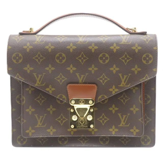 Louis Vuitton Monceau Monogram Handbag in Coated canvas from The Reluxe