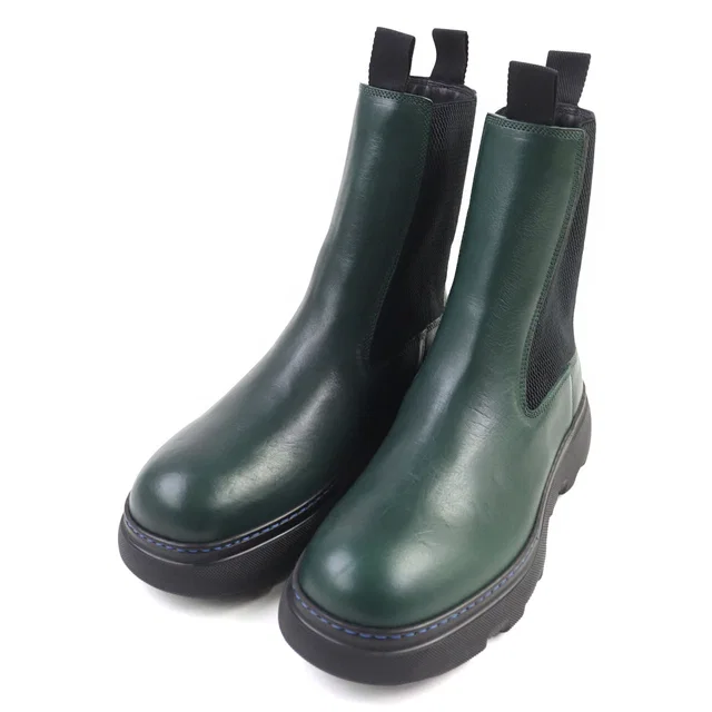 Burberry Creeper Chelsea Boots in Green Others from LuxUness
