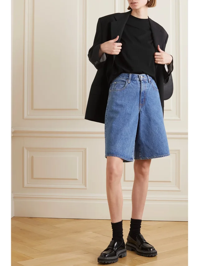 RE/DONE Recycled cotton-jersey T-shirt in Black, photo 2 of 2 from NET-A-PORTER (Canada)