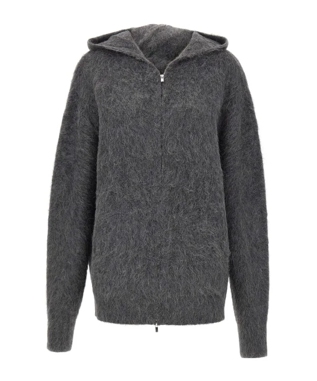 7 For All Mankind Fuzzy Zip Hooded Cardigan from SENSER, photo 1 of 1