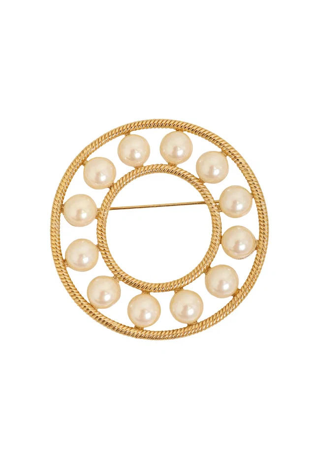 Givenchy Pearl Ring Brooch from Recess LA