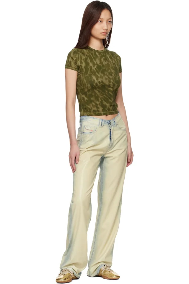 Diesel Green T-Anima T-shirt, photo 4 of 4 from SSENSE