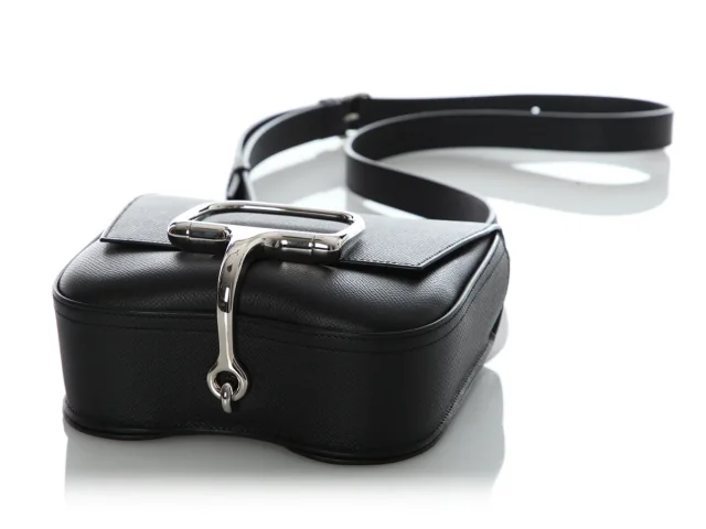 Hermès Mini Black Epsom Della Cavalleria in Black Epsom leather from Ann's Fabulous Finds, photo 6 of 10