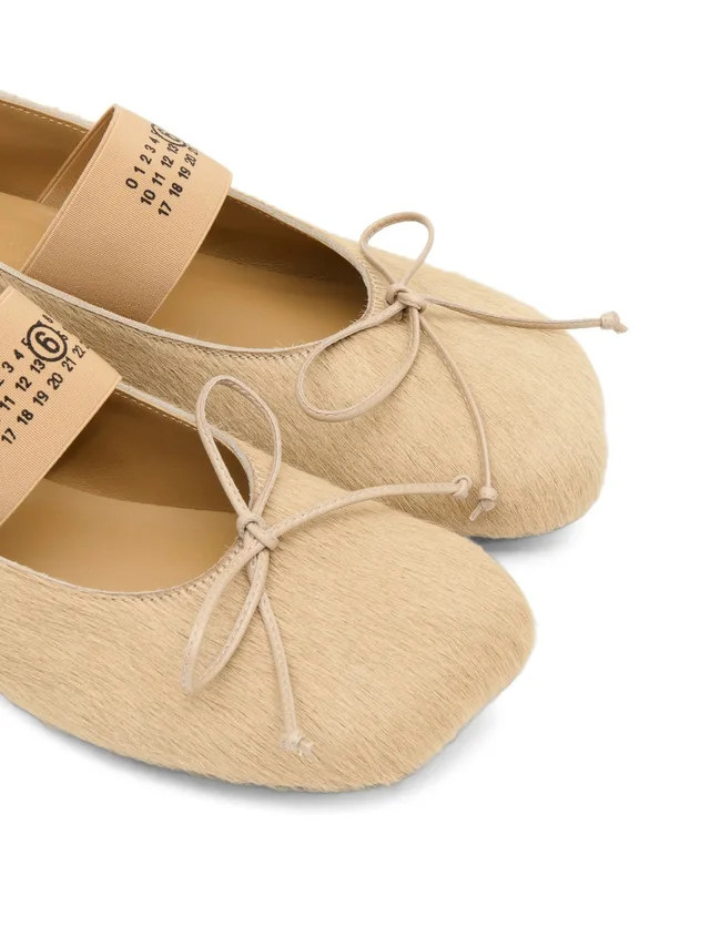 Mm6 Maison Margiela Anatomic round-toe ballet flats, photo 6 of 6 from SENSER