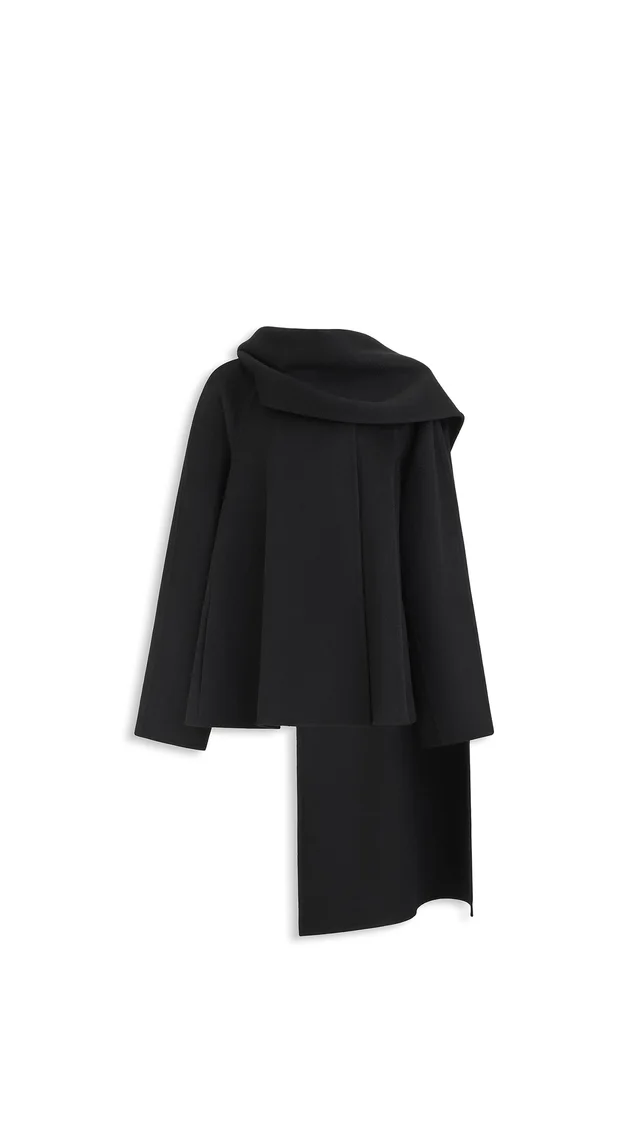 Alaia DOUBLE FACE CASHMERE SCARF COAT, photo 2 of 5 from SENSER