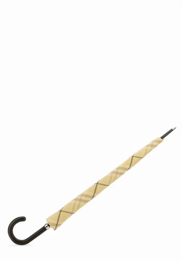 Burberry Walker Check Umbrella — Beige Scarfs in Beige Nylon from HEWI