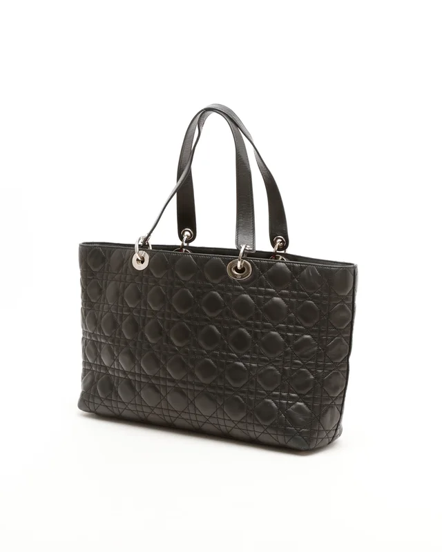 Cannage Lady Dior Tote Bag in Leather from A Retro Tale, photo 3 of 9
