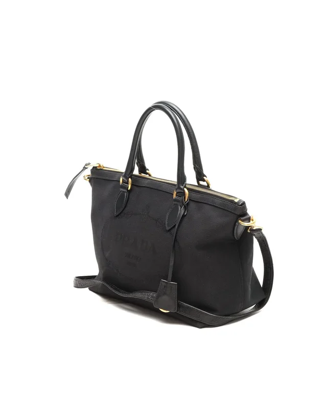 Prada Jacquard Tote Bag in Canvas from A Retro Tale, photo 2 of 12