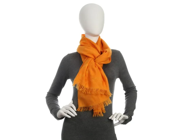 Hermès New Libris Stole in Orange Silk from Ann's Fabulous Finds, photo 5 of 5