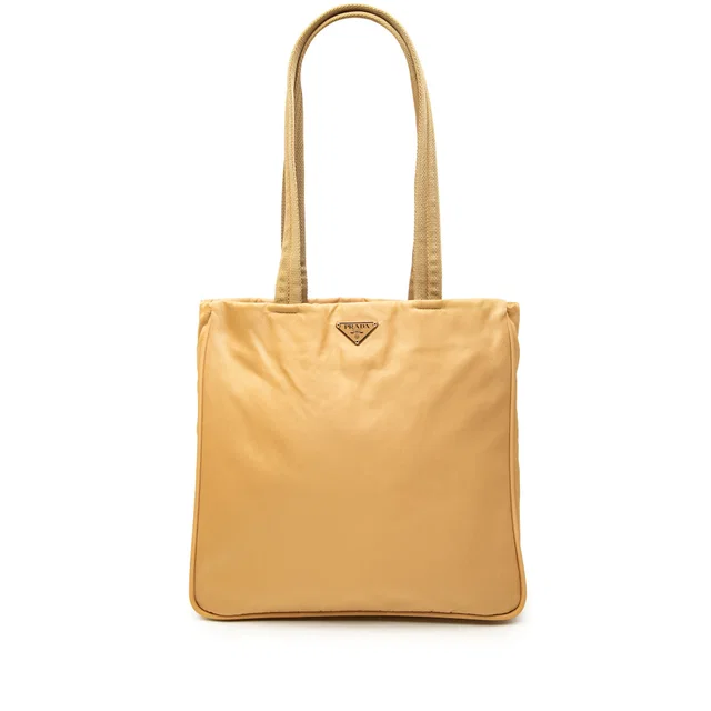 Brown Prada Tessuto Tote in Brown Nylon from Designer Revival