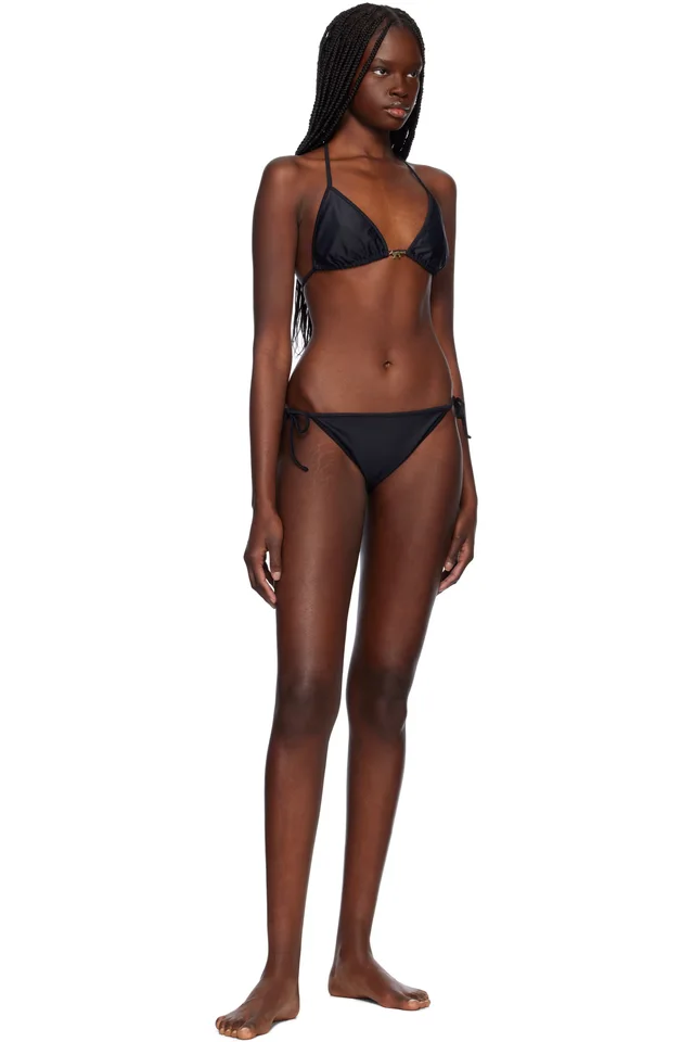 Maison Kitsuné Black Baby Fox Bikini, photo 4 of 4 from SSENSE