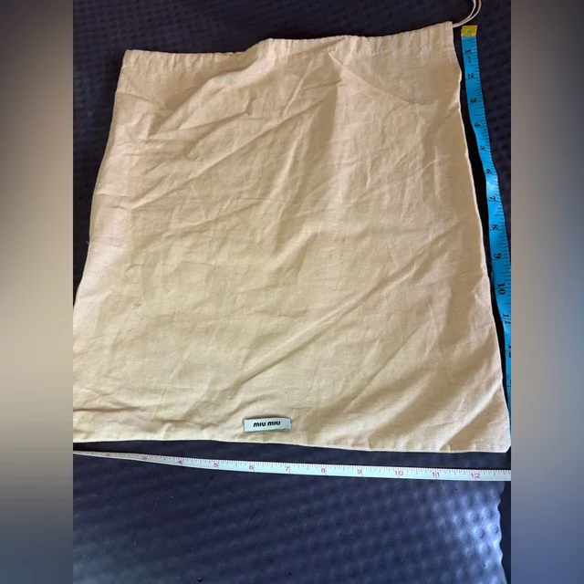 Miu Miu Tan Dust Bag in Brown from Poshmark