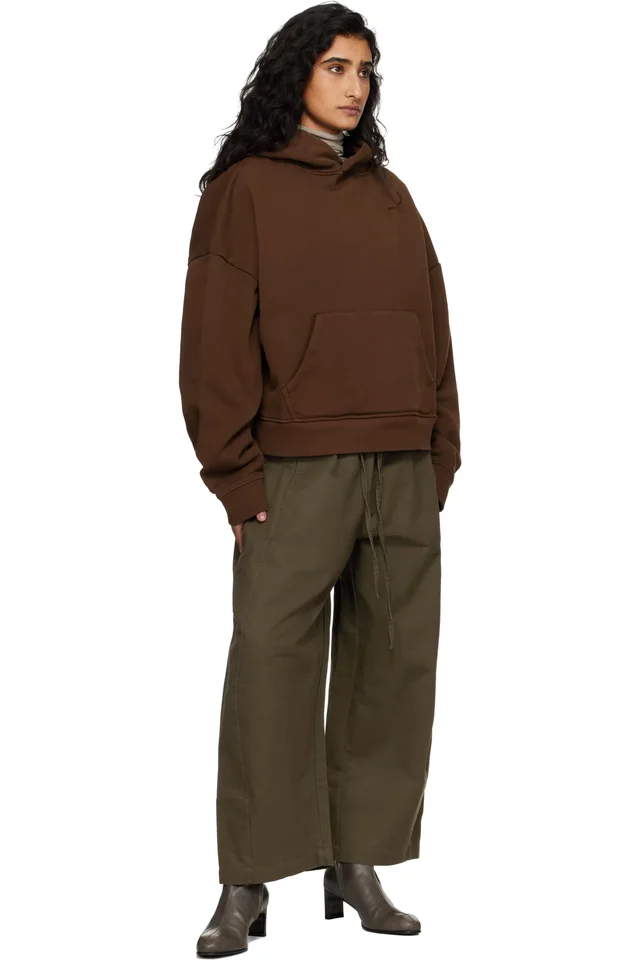 Entire Studios Brown Heavy Hoodie, photo 4 of 4 from SSENSE