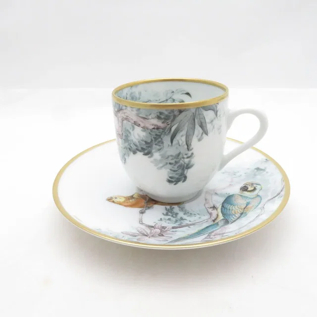 Hermès Equateur Sketch Coffee Cup & Saucer from The Reluxe