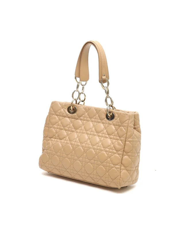 Lady Dior Shopping Tote Handbag in Leather from A Retro Tale, photo 3 of 7