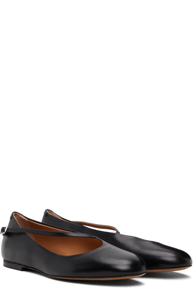 Jil Sander Black Elyss Ballerina Flats, photo 4 of 5 from SSENSE