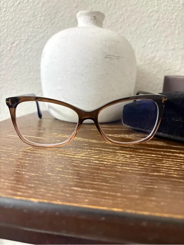 Tom Ford Brown Fade Cat-Eye Eyeglasses in brown|red from Poshmark