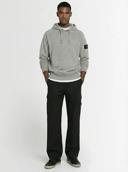 Stone Island Oversized Hoodie in 0% Cotton, photo 2 of 4 from LUISAVIAROMA