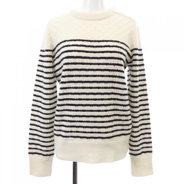 Chanel 25B Knit Sweater White in White Cashmere from The Reluxe