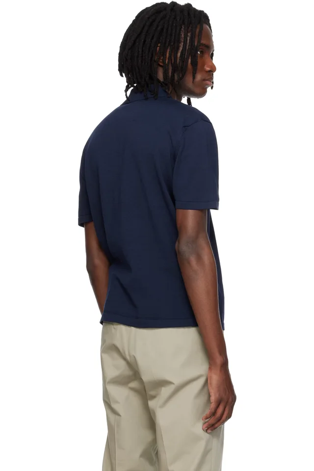 A.P.C. Navy Colin Polo, photo 3 of 4 from SSENSE