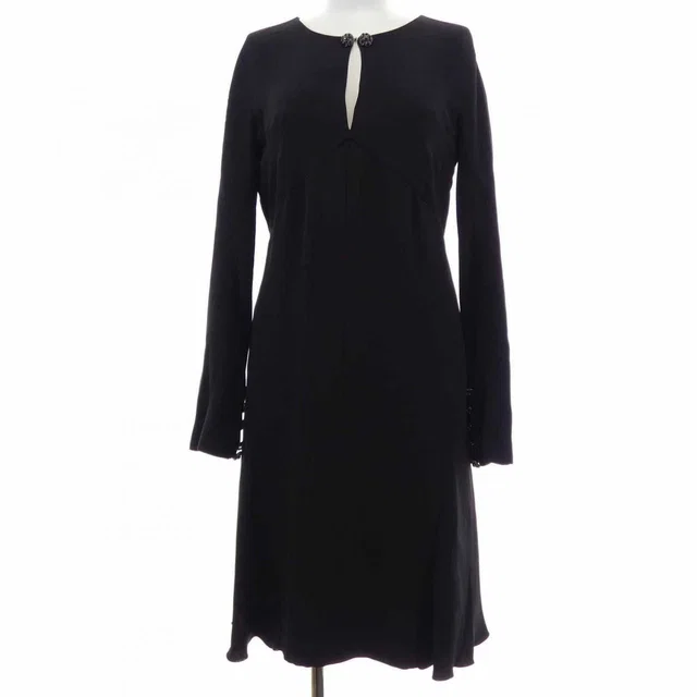 Chanel Dress Black in Black Silk from The Reluxe