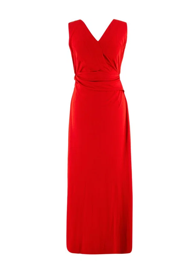 Gucci Red Open Back Sleeveless Dress in Red from HEWI