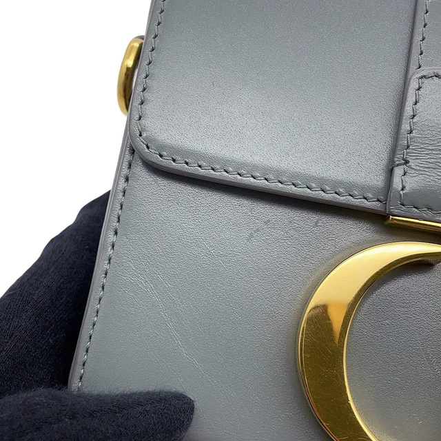 Dior 30Montaigne Shoulder Bag GrayM9204UMOS Leather in Leather from GALLERY RARE, photo 8 of 18