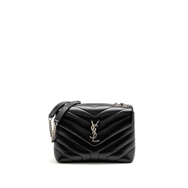 Saint Laurent Small LouLou Bag Calfskin Black SHW in Black Calfskin from EMIER