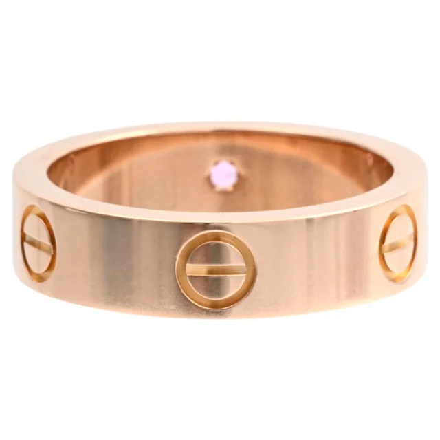 Cartier 18K Sapphire Love Ring #58 Pink Gold in Pink from VINTAGE QOO TOKYO, photo 2 of 2