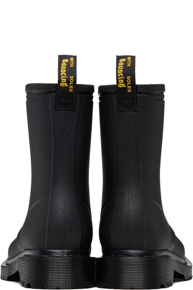 Dr. Martens Black 1460 Rain Waterproof Boots, photo 2 of 5 from SSENSE