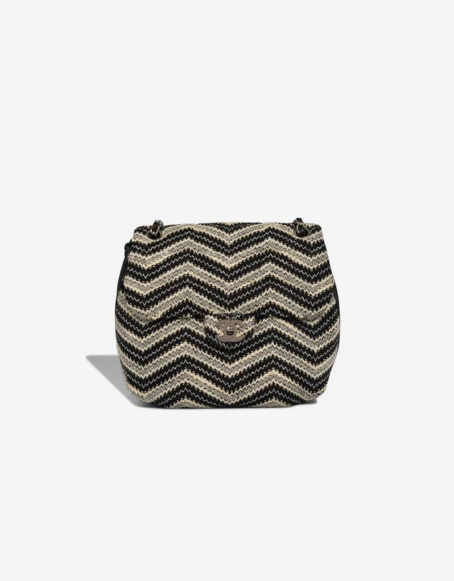 Chanel Timeless Medium Tweed Black / White / Silver in Black, Multicolour, White Tweed from SACLÀB
